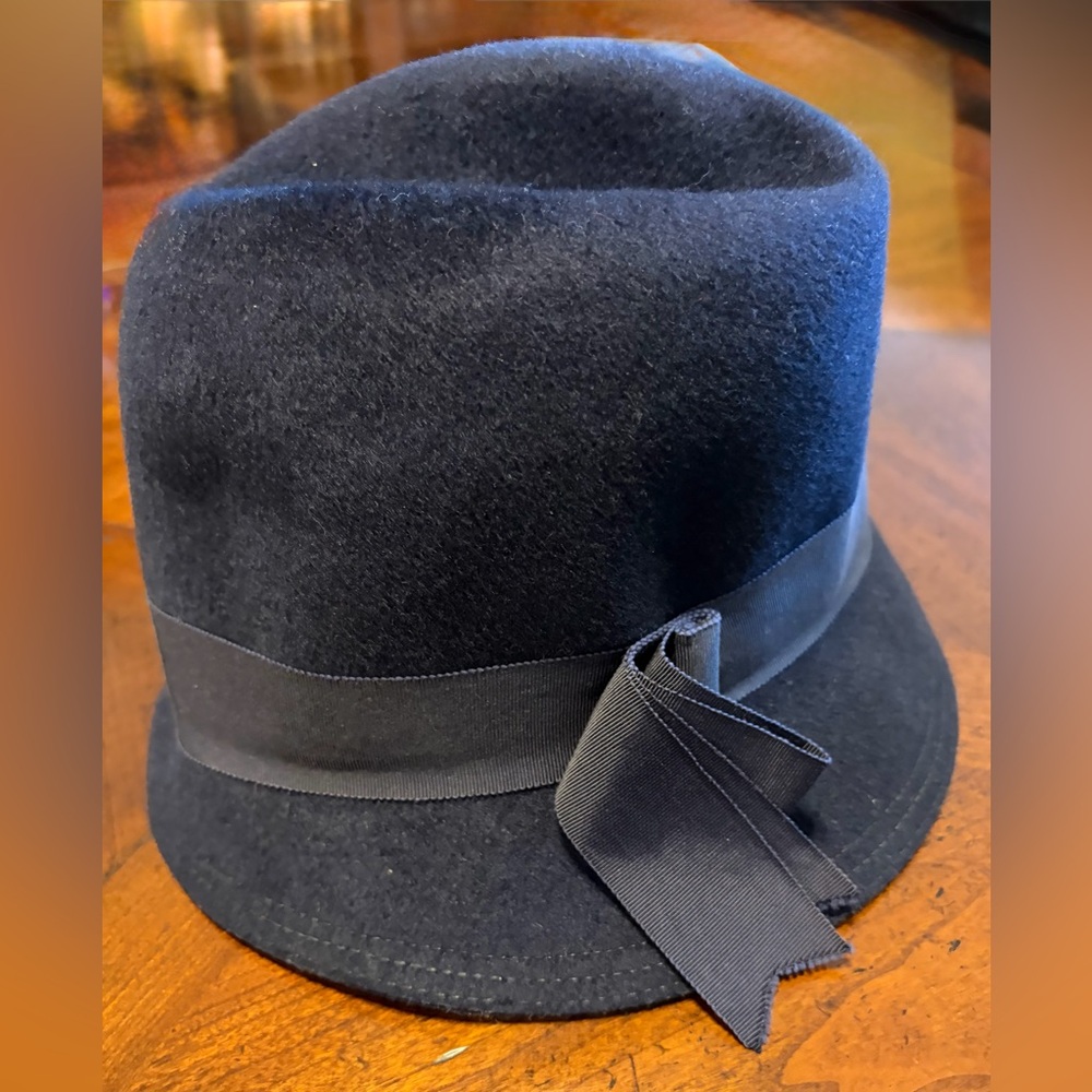 TNL Vintage Fedora Hat | Navy Blue | 100% Wool